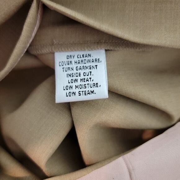 St John Career Pants Flat Front Women's Sz 6 Classic Lightweight Workwear Tan - Picture 4 of 14